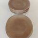 7 sandstone enamel dinner plates Sologne Porcelain