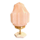 Art deco skyscraper table lamp