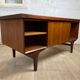 Scandinavian double-sided teak desk, 60s