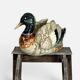 Majolica jardinière with duck decoration, 19th century.