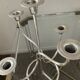 Pair of Tommy Larsen silver brass candlesticks from the 70s