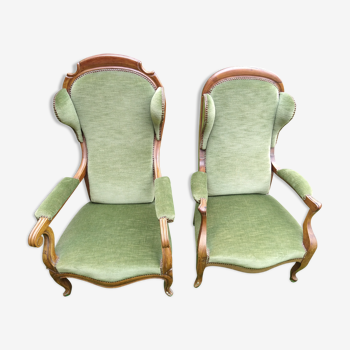 Deux fauteuils Louis Philippe