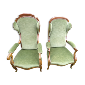 deux fauteuils Louis