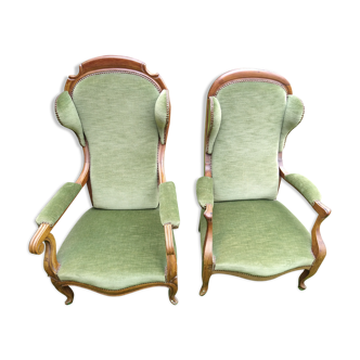Two armchairs Louis Philippe