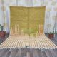 Handmade natural wool rug with colourful patterns, size 140/260 cm.