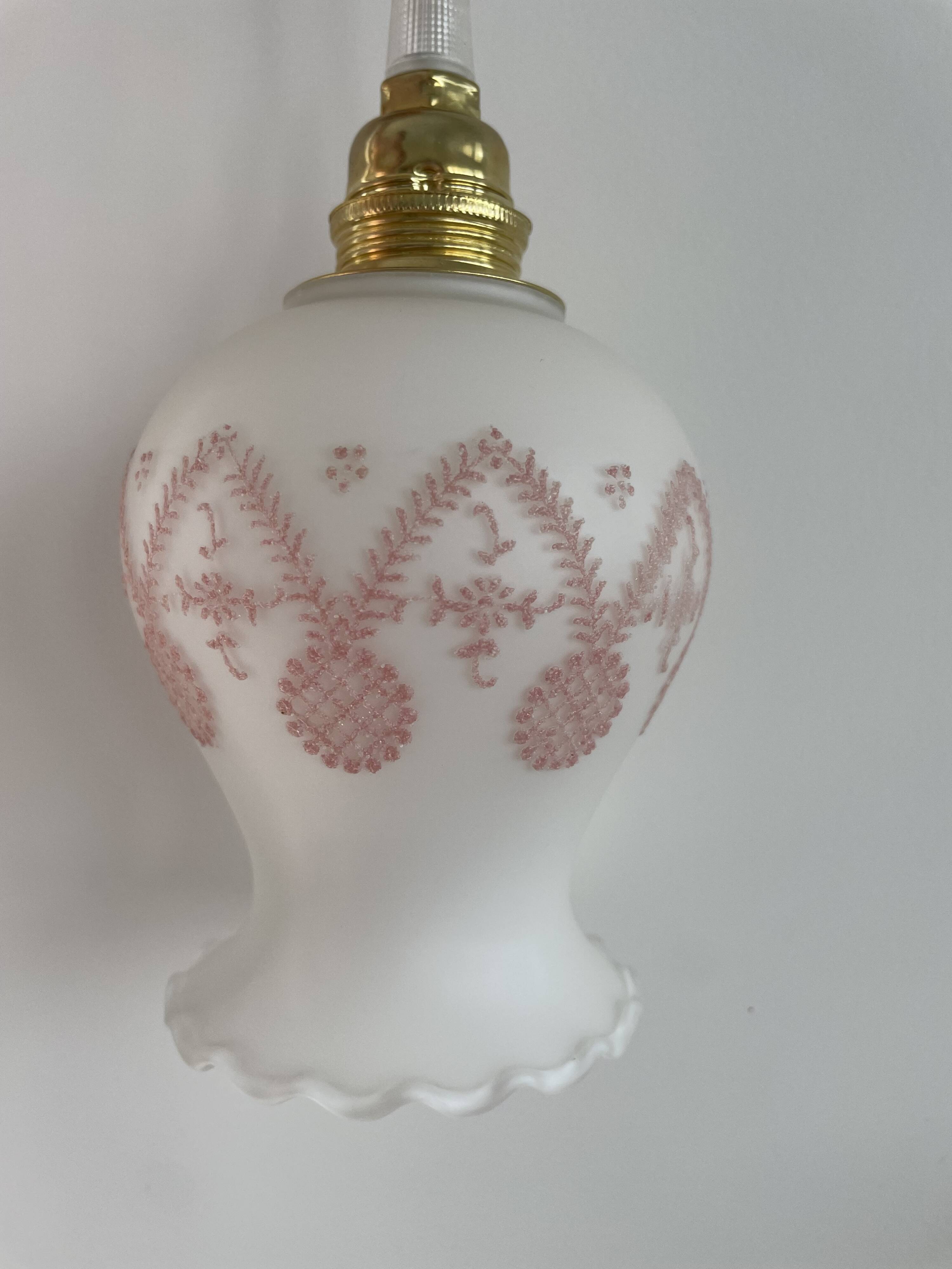Vintage opaline lamp