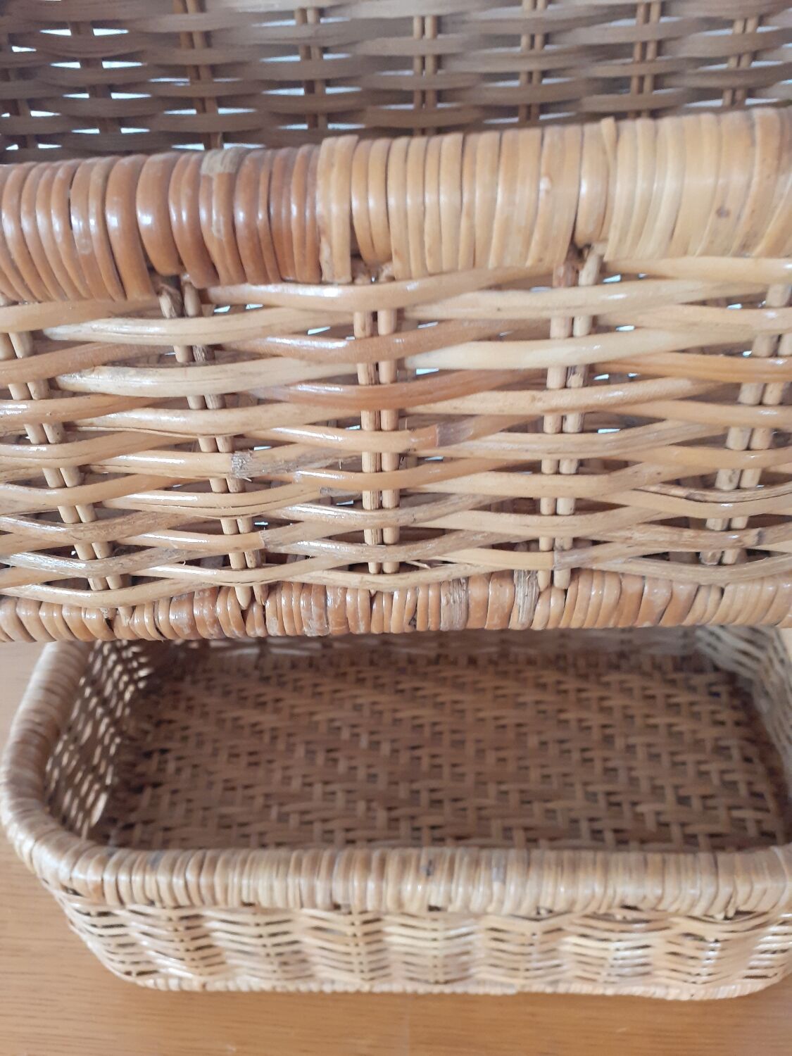 Rattan wall or table shelf