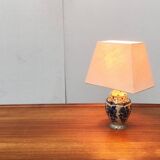 Vintage Dutch Delft blue table lamp by Zenith, Gouda