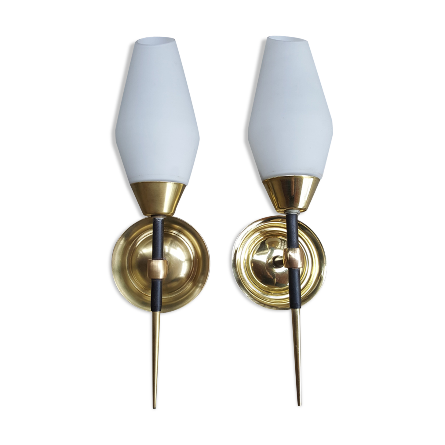 Pair vintage 50s vintage sconces