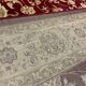 Classic Oriental Carpet Bordeaux & Gold Beige – Élégana red floral pattern