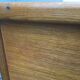 Vintage desk with Scandinavian-style wooden sled feet