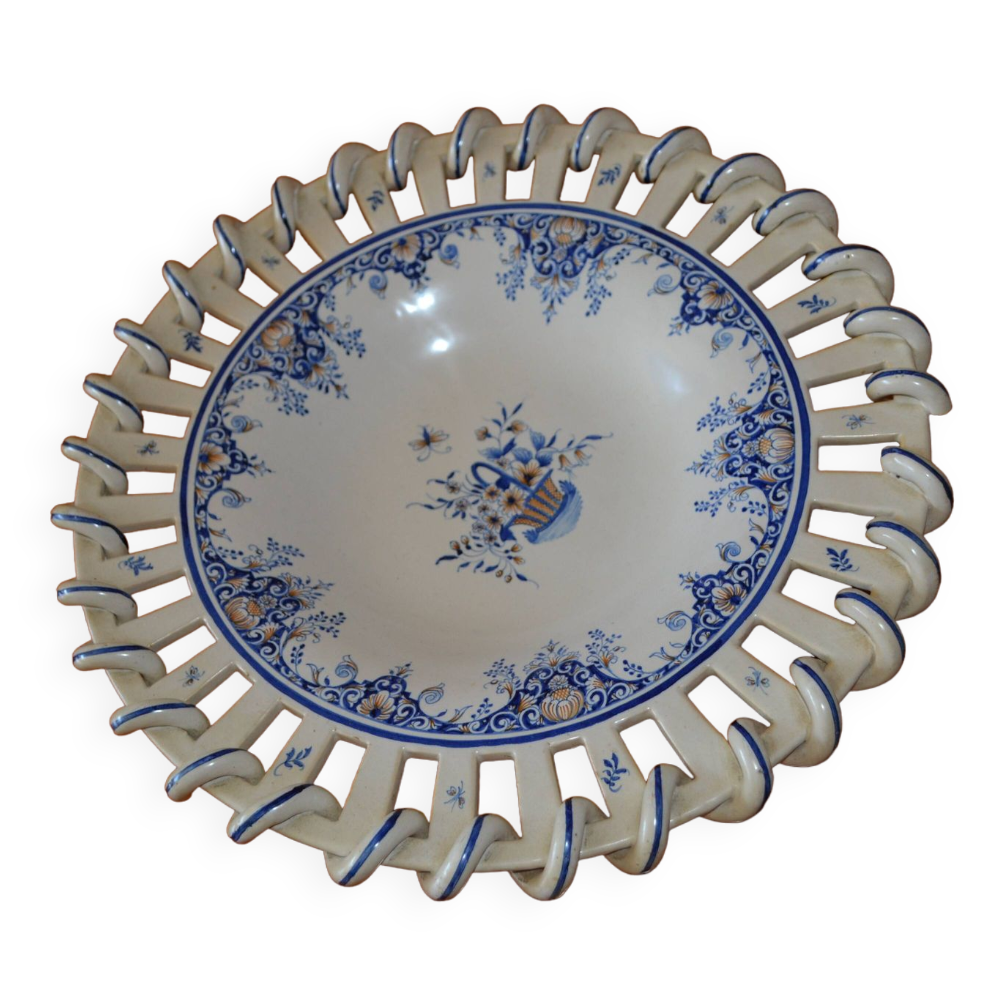 Earthenware fruit bowl