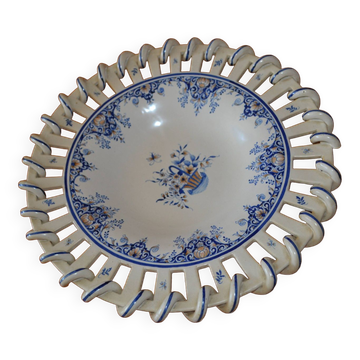 Coupe à fruit en faience