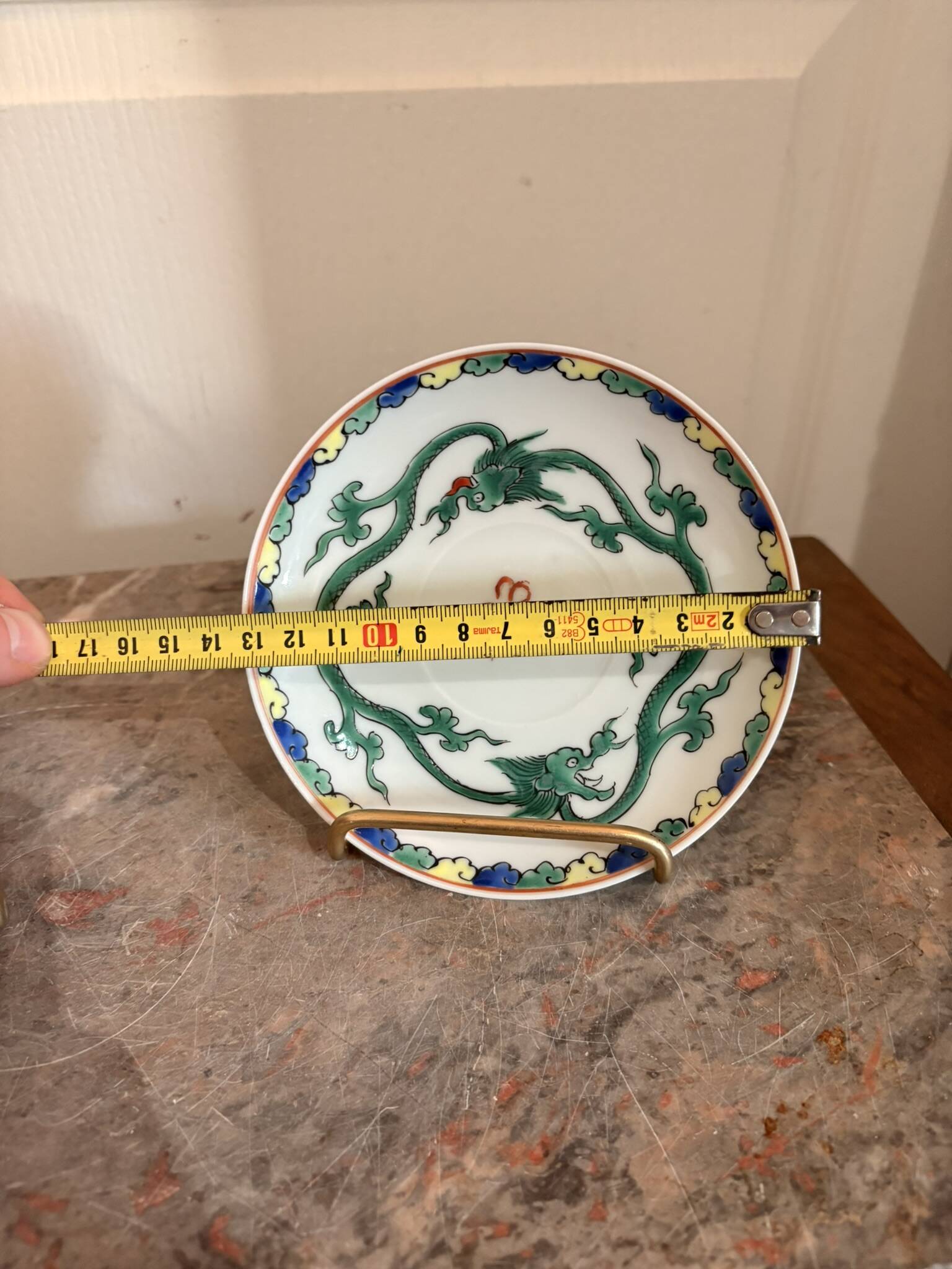 Japanese Cup Porcelain Doucai Qing Dynasty Dragon Bat XIX