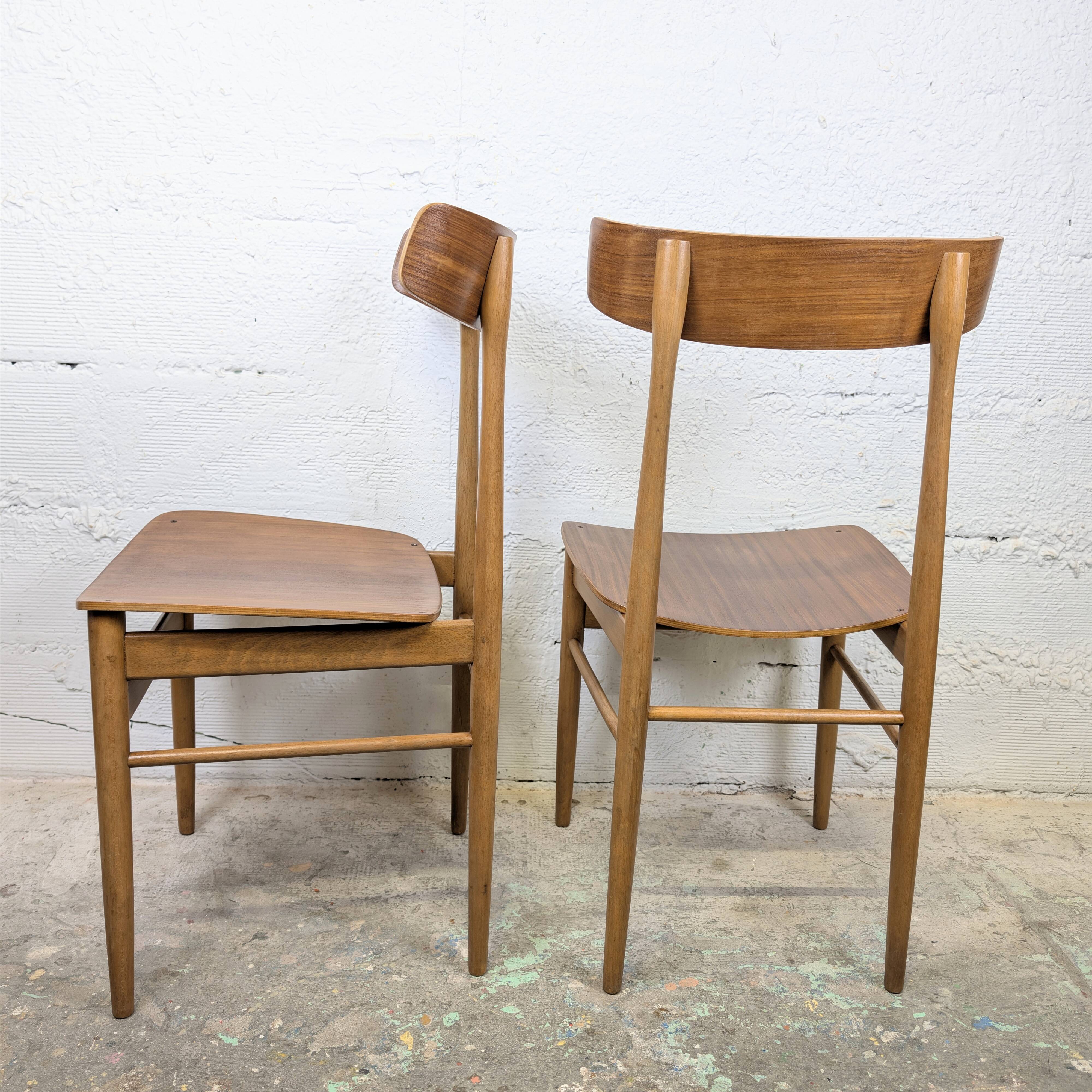Paire de chaises vintage des années 60