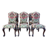 Suite de 6 chaises anglaises en velours