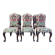 Suite de 6 chaises anglaises en velours