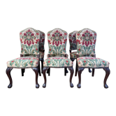Suite de 6 chaises anglaises en velours