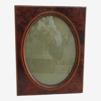 Magnifying glass and marquetry framing