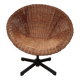 Fauteuil corbeille osier