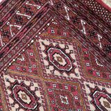 Tapis vintage afghan Ersari fait main en laine – 123 x 183 cm