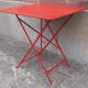 Folding bistro or garden table, made of metal. (Individually or in sets)