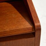 Restored teak bureau desk