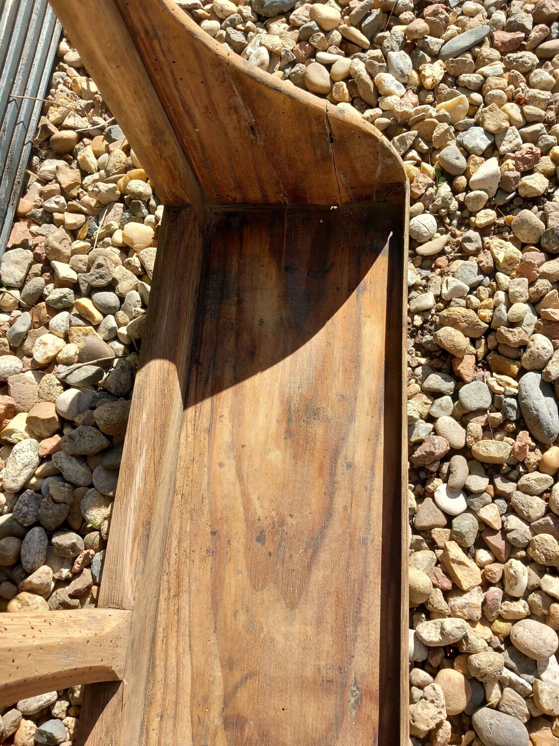 Old wooden saucepan