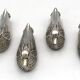 6 vintage DUCK-shaped knife rests, silver-plated metal, SILEA