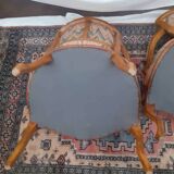 Louis XI style cabriolet armchair
