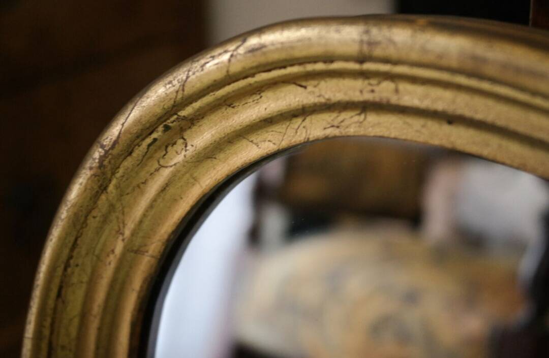 Louis XV style mirror in vintage gilded wood 70