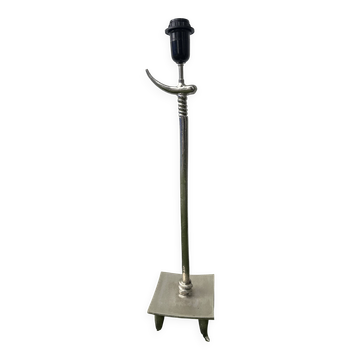 Silver-plated bronze lamp by Pierre Casenove for Fondica