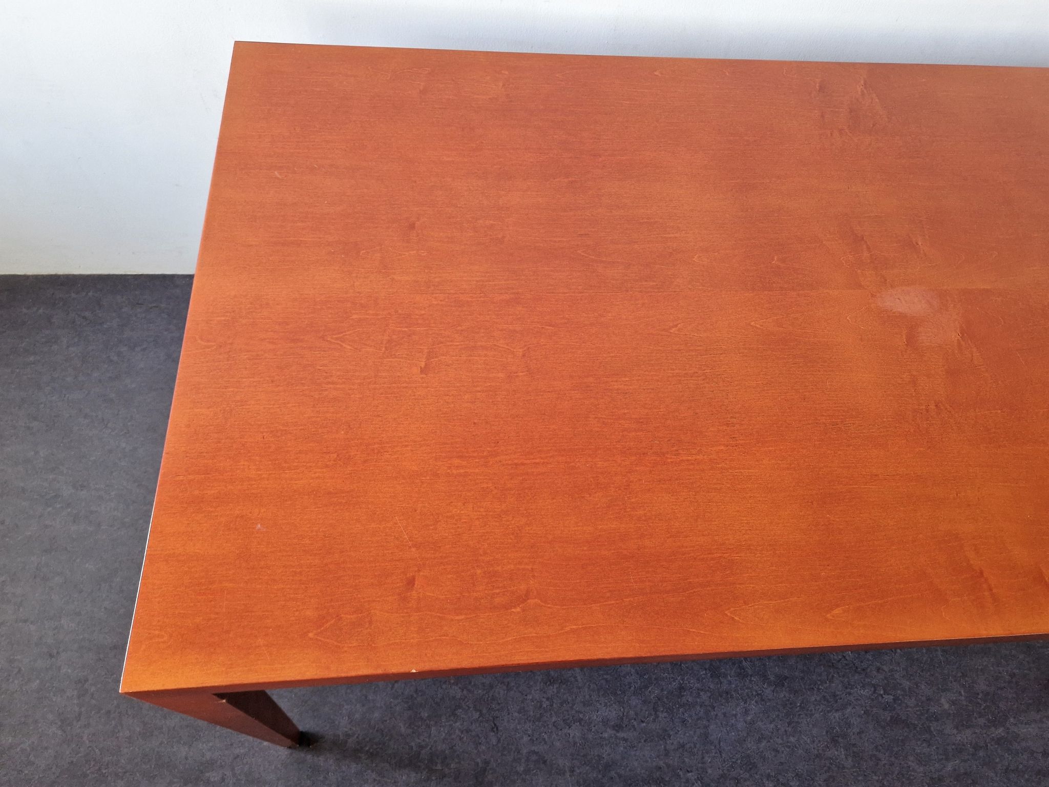 Table à manger en bois d’acajou, années 1980