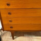 Vintage Danish teak chest of drawers from the 1960s
