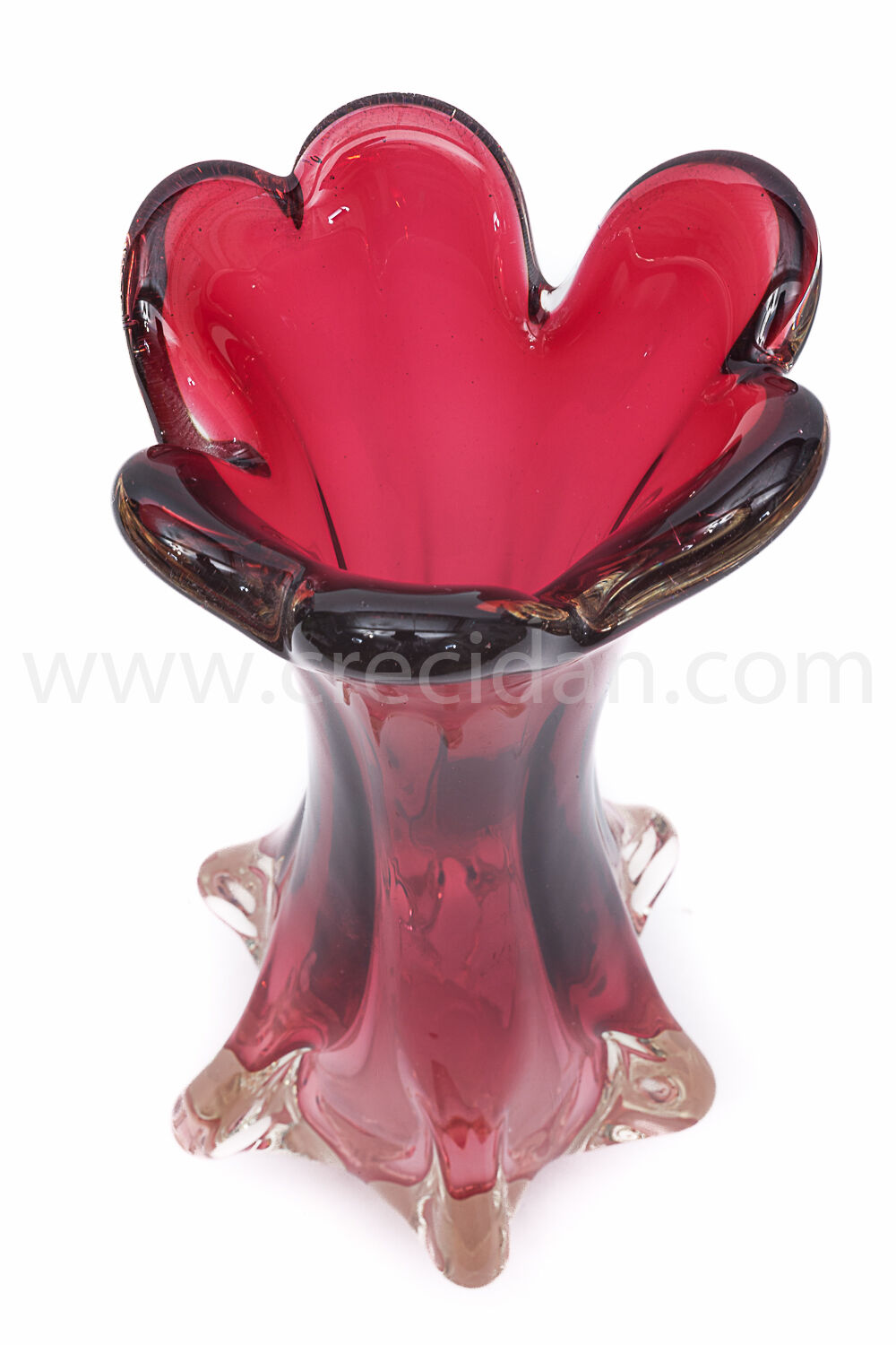 Murano vase “Chambord” red