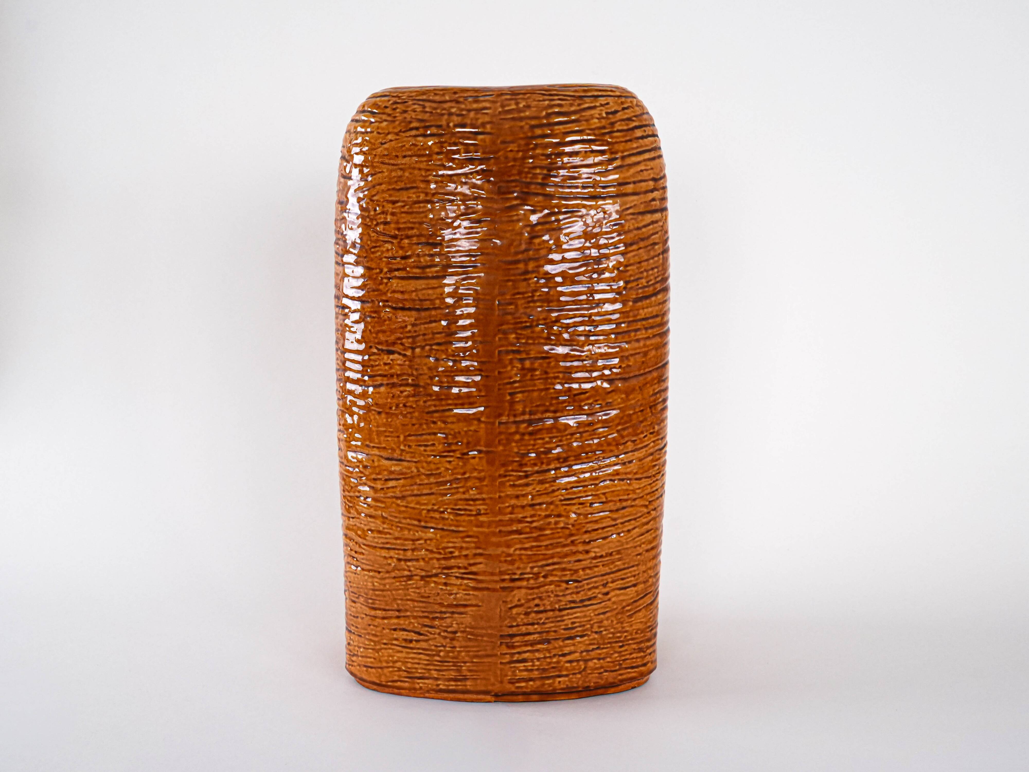 Stoneware vase, West Germany, 1970s, manufactured by Carstens Tönnieshof