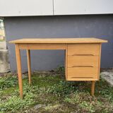 Scandinavian desk with drawer box
