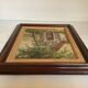 Landscape tableau of the countryside, canvas mounted on panel, signed.