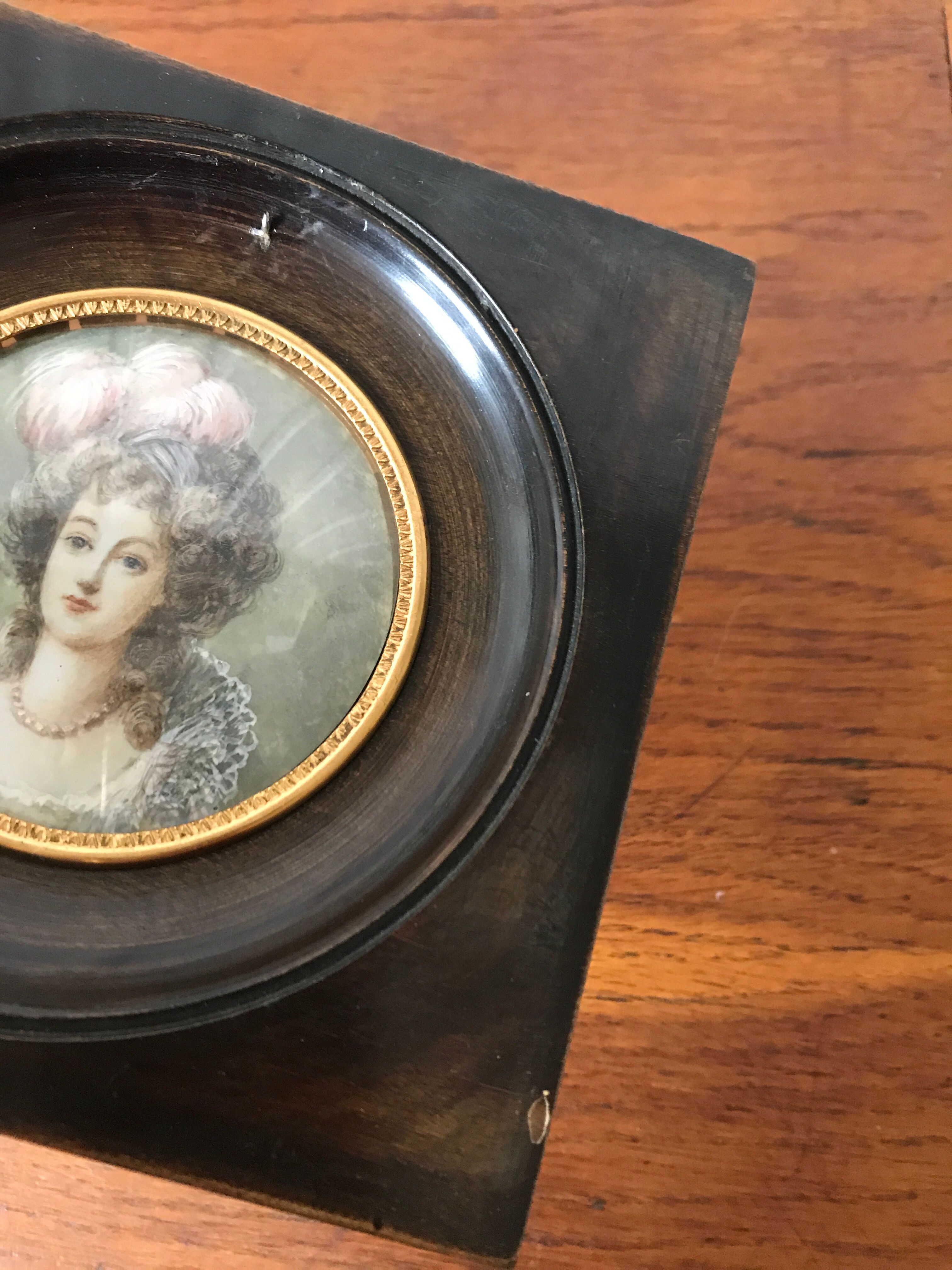 Portrait miniature painting