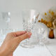 6 Arques crystal red wine glasses, Tuileries model