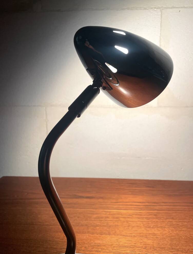 Space-Age chrome spiral desk lamp ⎜ 1980s