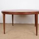 Large Danish round teak coffee table model 283 by Johannes Andersen for CFC Silkeborg 1960.