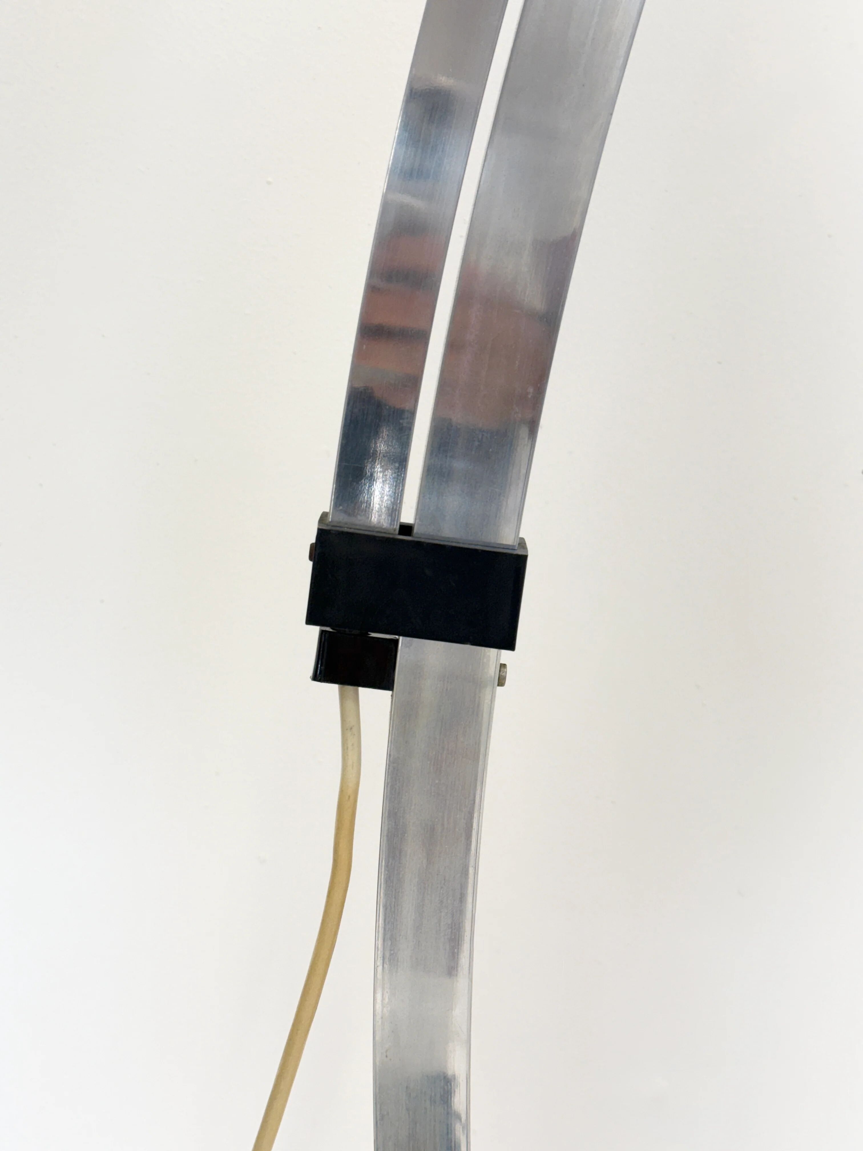 Telescopic "arc" floor lamp — Guzzini, Italy, 1970s