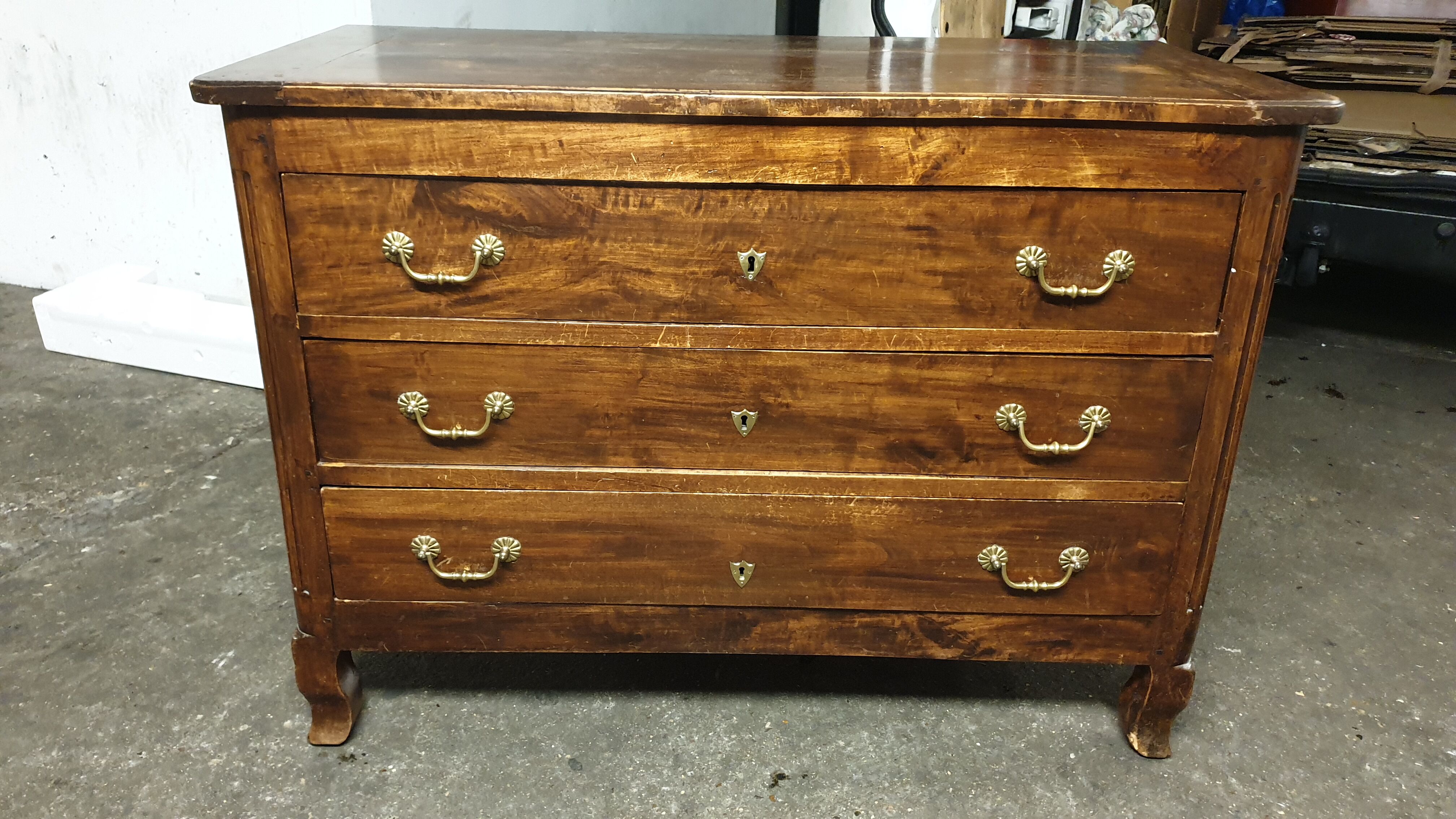Louis XVI walnut chest of drawers