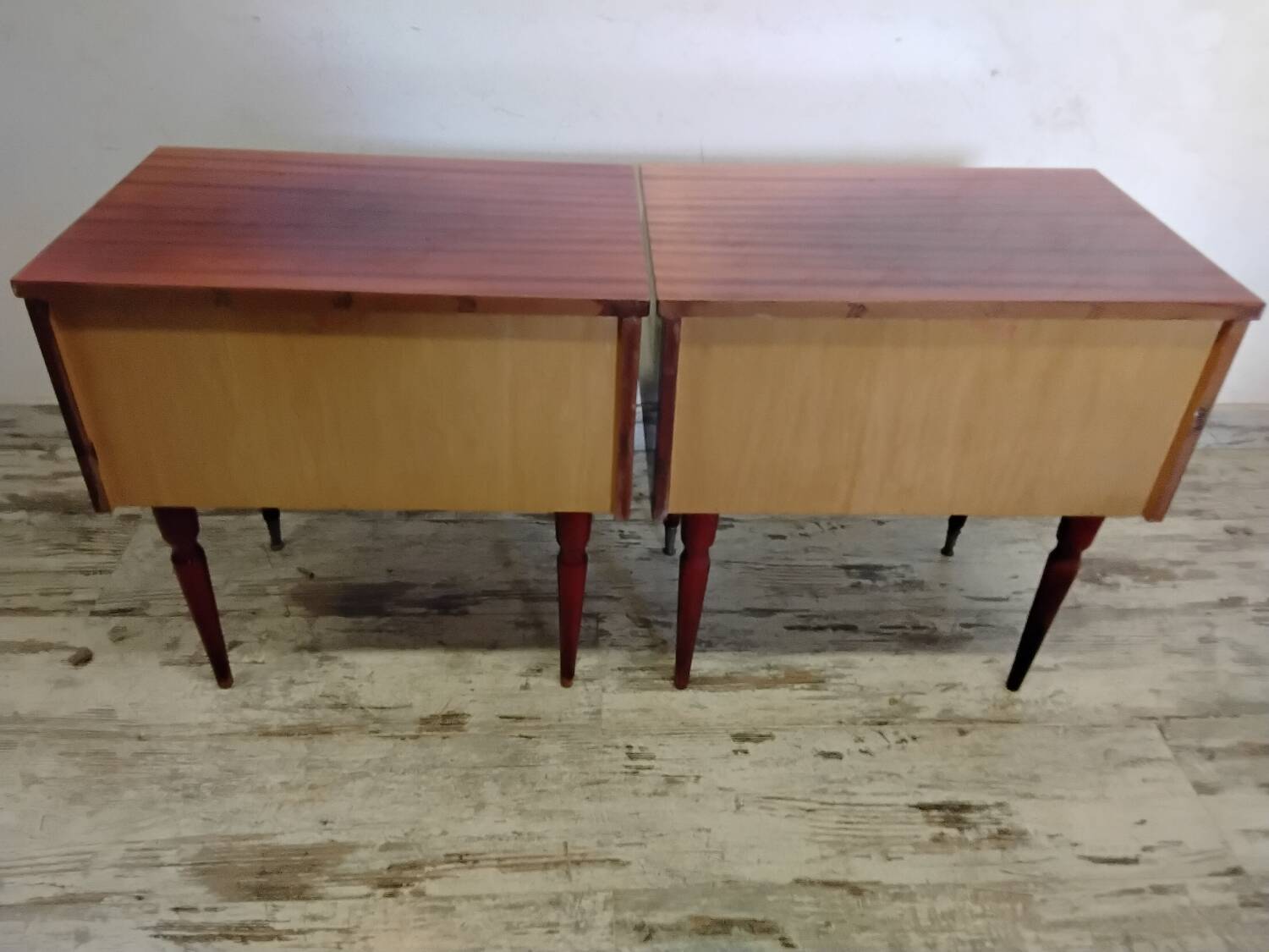 Pair of vintage bedside tables