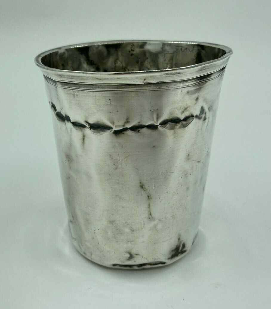 Silver timbale XlXeme poincon minerve large size 67 grams