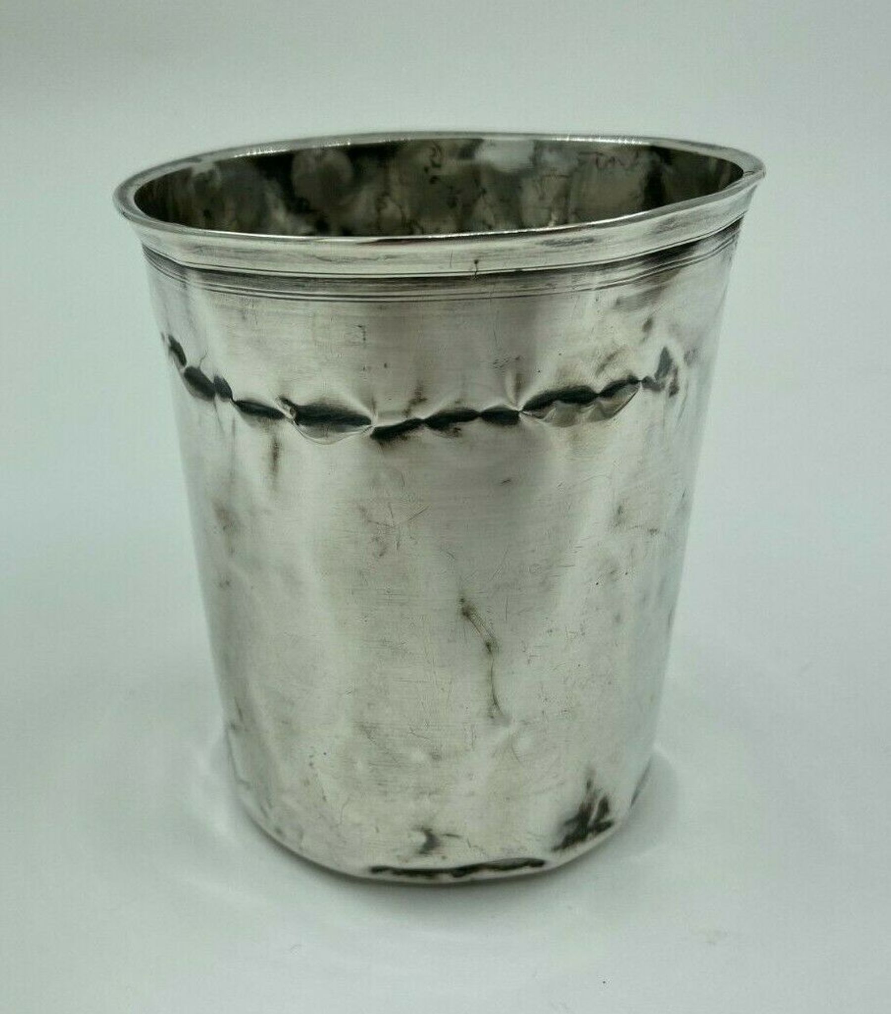 Silver timbale XlXeme poincon minerve large size 67 grams