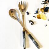 Couverts de service en inox et bakélite, Guy Degrenne