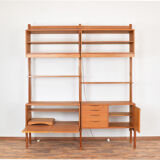 Mid-Century Teak Wall Unit by Torbjørn Afdal for Bruksbo, 1950s, Set of 2