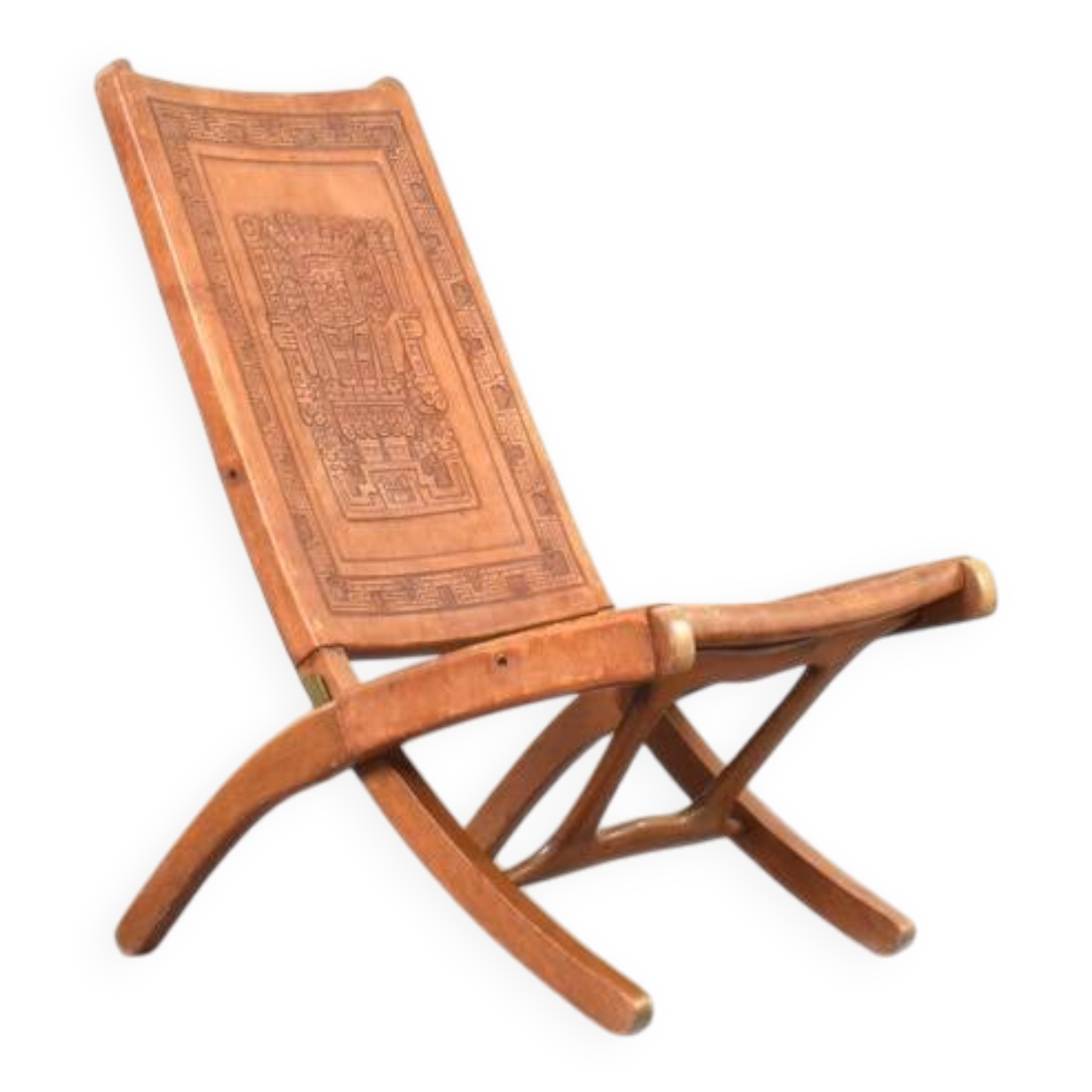Folding Chair by Ángel Pazmiño for Muebles de Estilo, 1960s.